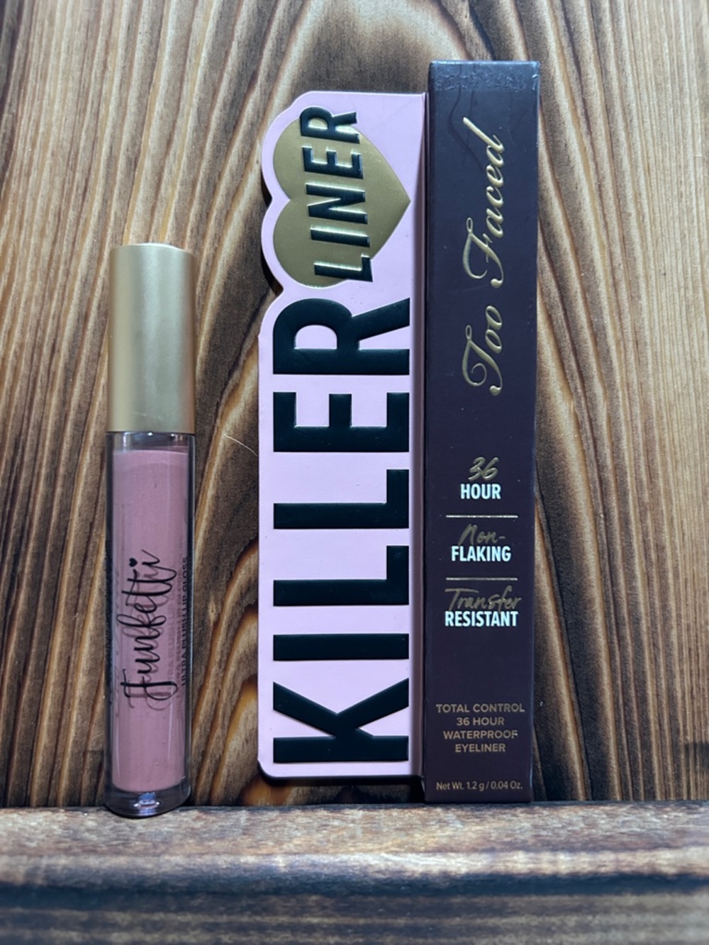 Too Faced Killer Liner Waterproof Expresso Eyeliner - Rose Pink Funfetti Gloss